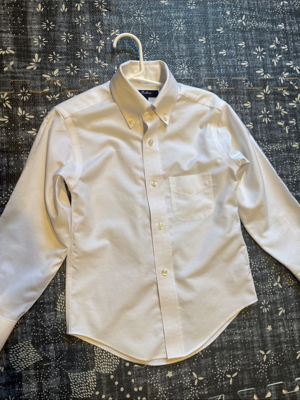 Brooks Brothers 6 Boys Non-Iron Supima Button Down Dress Shirt
